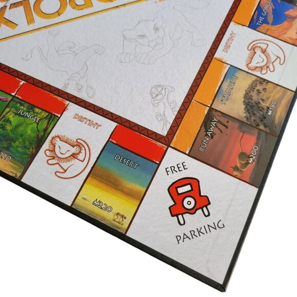 Lion King Monopoly Game Replacement Board Crafting Room Decor Folding - Picture 5 of 7